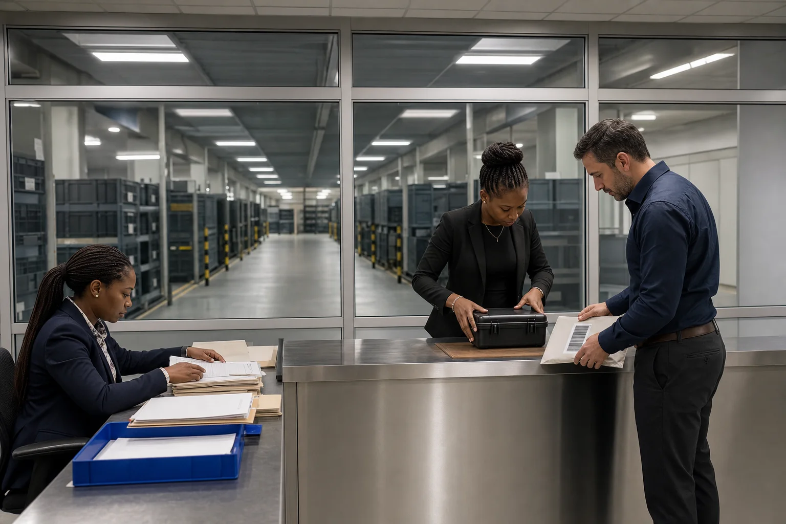 Asset management team reviewing allocations against verified holdings