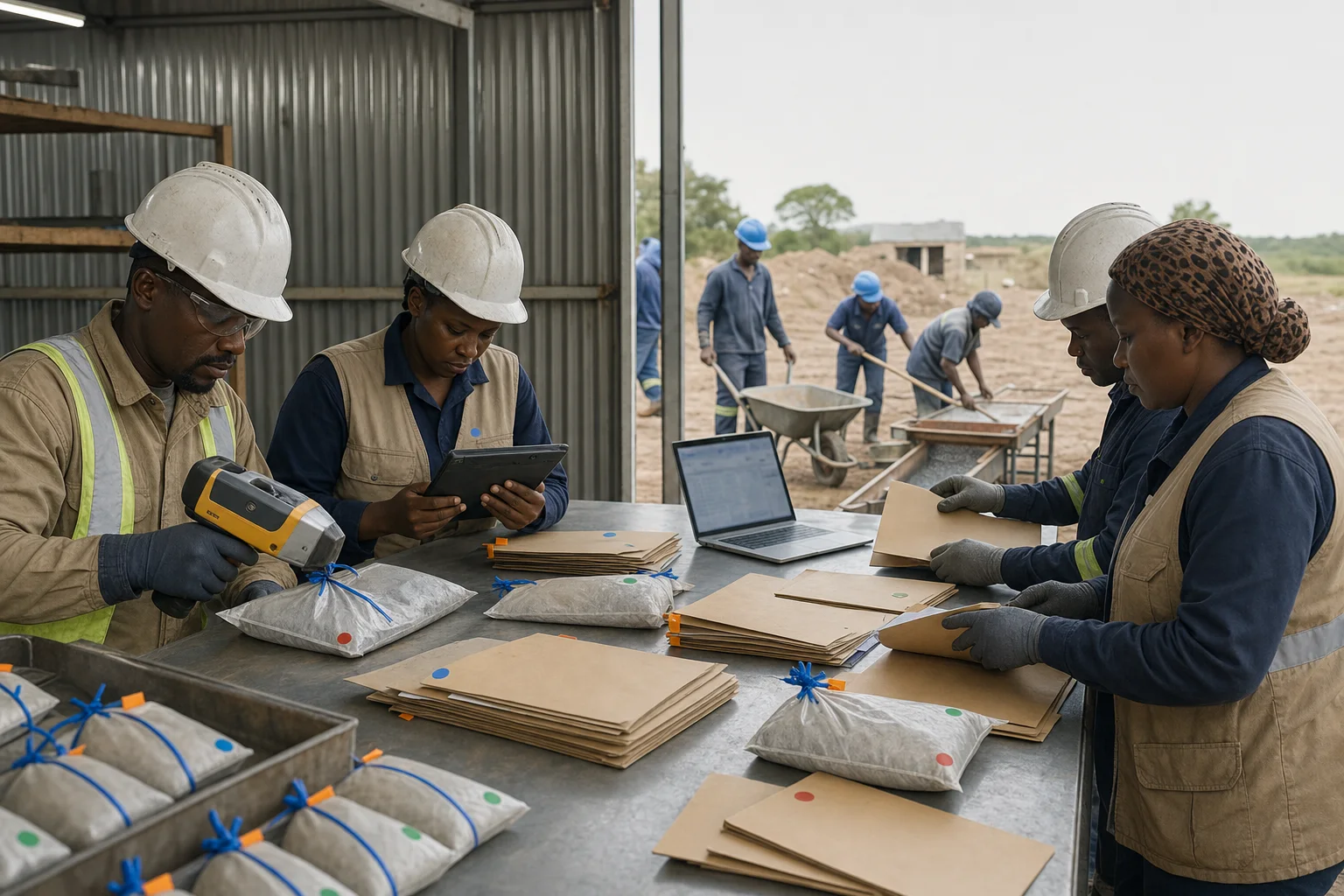 Custody and settlement floor logging sealed consignments