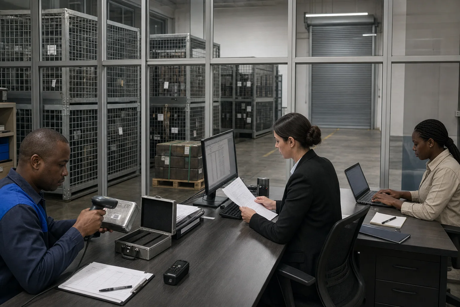 Settlement operations monitored from the exchange control room