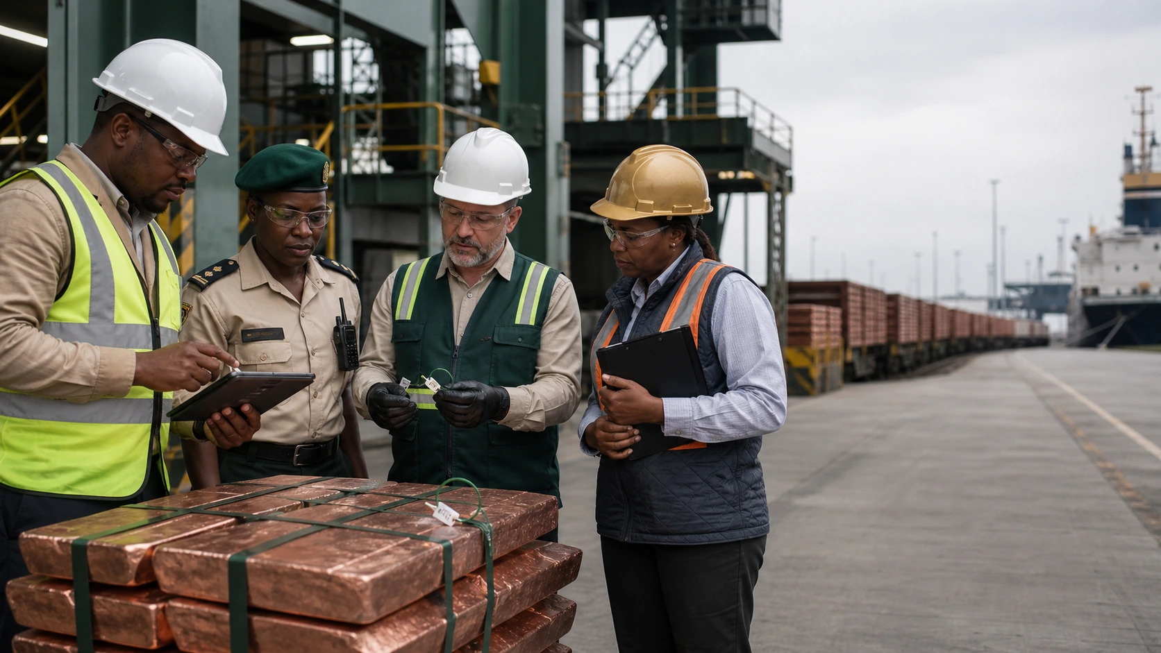 African Exchange Members Completing a Formal Verified Cargo Handover
