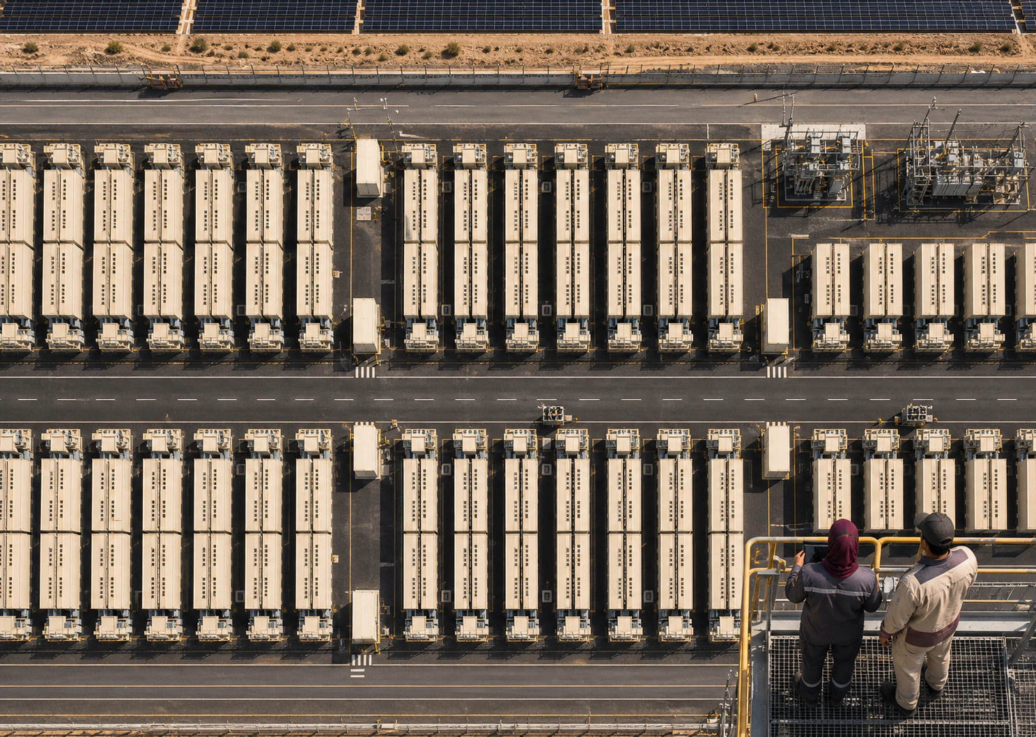Grid-scale battery storage