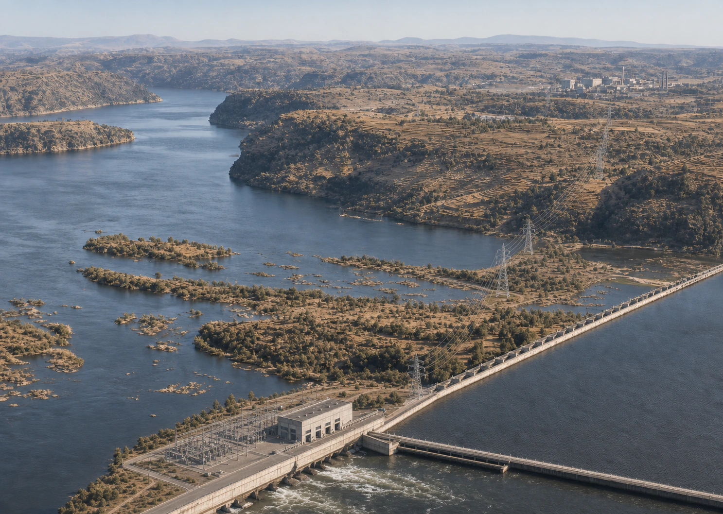 Hydro generating station