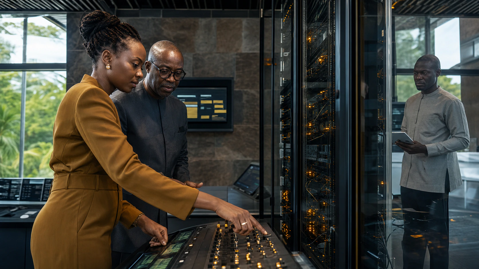 Settlement operations monitored from the exchange control room