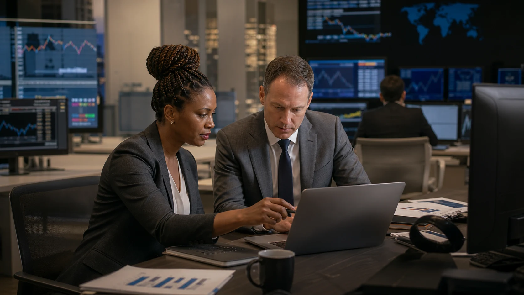 Exchange principals signing a verified-asset mandate